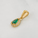 Dije Halo Lágrima 0.7g / 1.5cm Oro Amarillo 18K