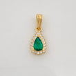 Dije Halo Lágrima 1.1g / 1.8cm Oro Amarillo 18K