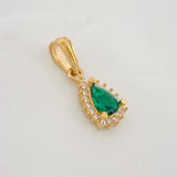 Dije Halo Lágrima 1.1g / 1.8cm Oro Amarillo 18K