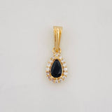 Dije Halo Lágrima 0.65g / 1.5cm Oro Amarillo 18K