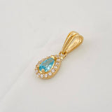 Dije Halo Lágrima 0.65g / 1.5cm Oro Amarillo 18K