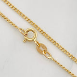 Cadena Mini Cubana 2g / 60cm / 1.4mm Oro Amarillo 18K