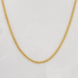 Cadena Mini Cubana 2g / 60cm / 1.4mm Oro Amarillo 18K