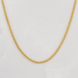 Cadena Mini Cubana 2g / 60cm / 1.4mm Oro Amarillo 18K