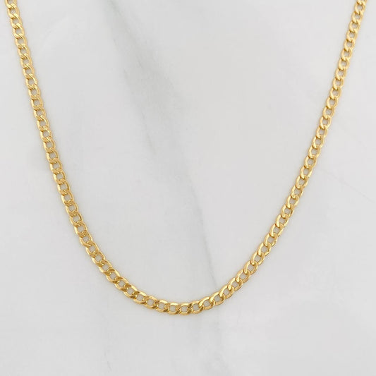 Cadena Cubana 2.45g / 60cm / 2.2mm Oro Amarillo 18K