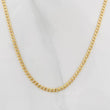 Cadena Cubana 2.4g / 60cm / 2.3mm Oro Amarillo 18K