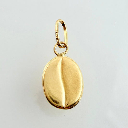Dije Grano De Cafe 0.3gr / 1.5cm / Oro Amarillo 18K