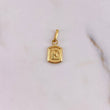 Dije Marco Letra E 0.35gr / 1.5cm / Liso Oro Amarillo 18K #