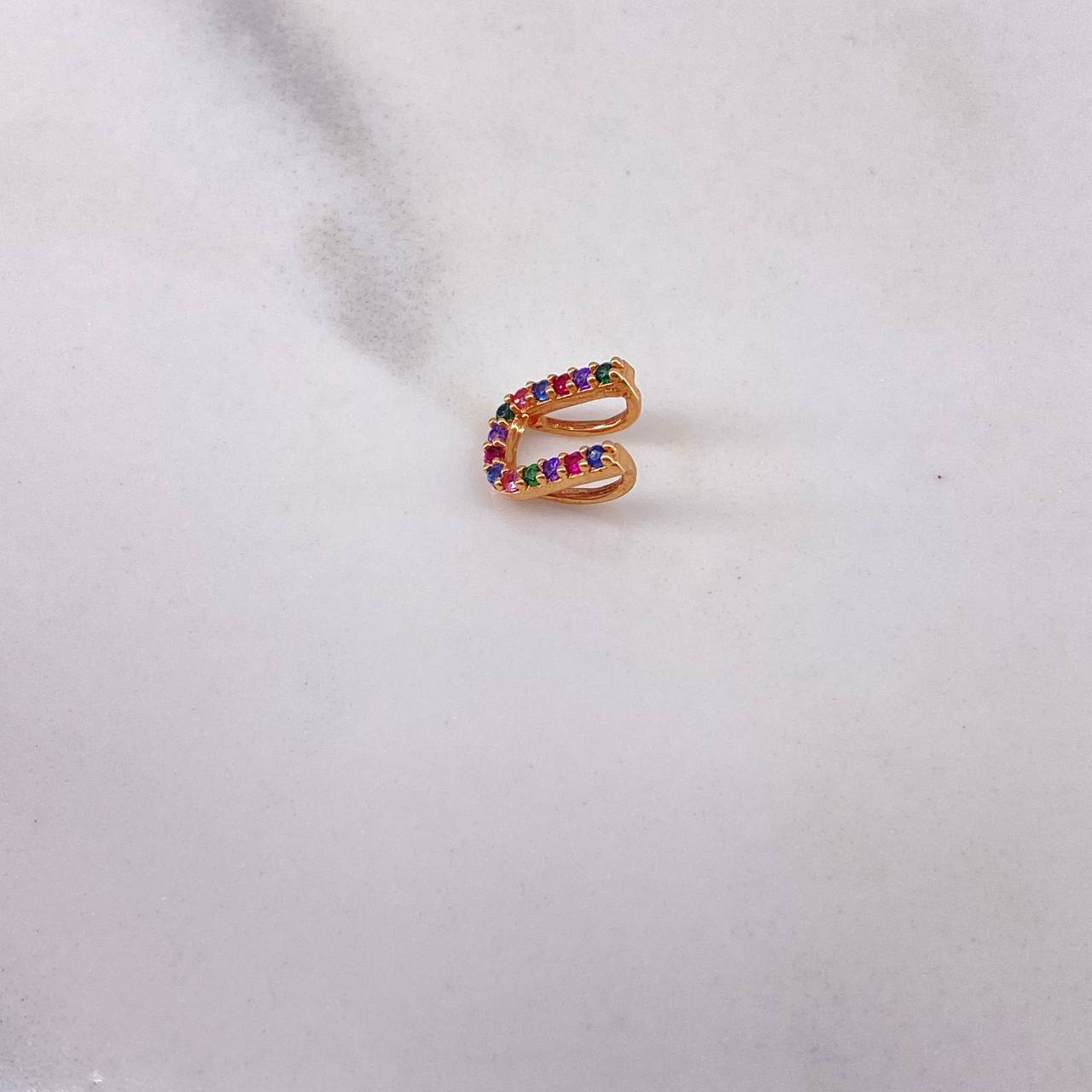 Dije Letra U 0.4gr / 0.8cm / Circones Colores Oro Rosa 18K $