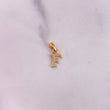 Dije Letra F 0.4gr / 1.4cm / Liso Oro Amarillo 18K #