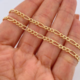 Cadena Figaro 3.7gr / 51.7cm / Oro Amarillo +1 18K $