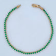 Pulso Tennis Esmeraldas 6.2gr / 20cm / Oro Amarillo 18K &
