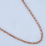 Cadena Militar Media Luna 15.6gr / 51cm / Oro Rosa Nac.Esp. 18K $