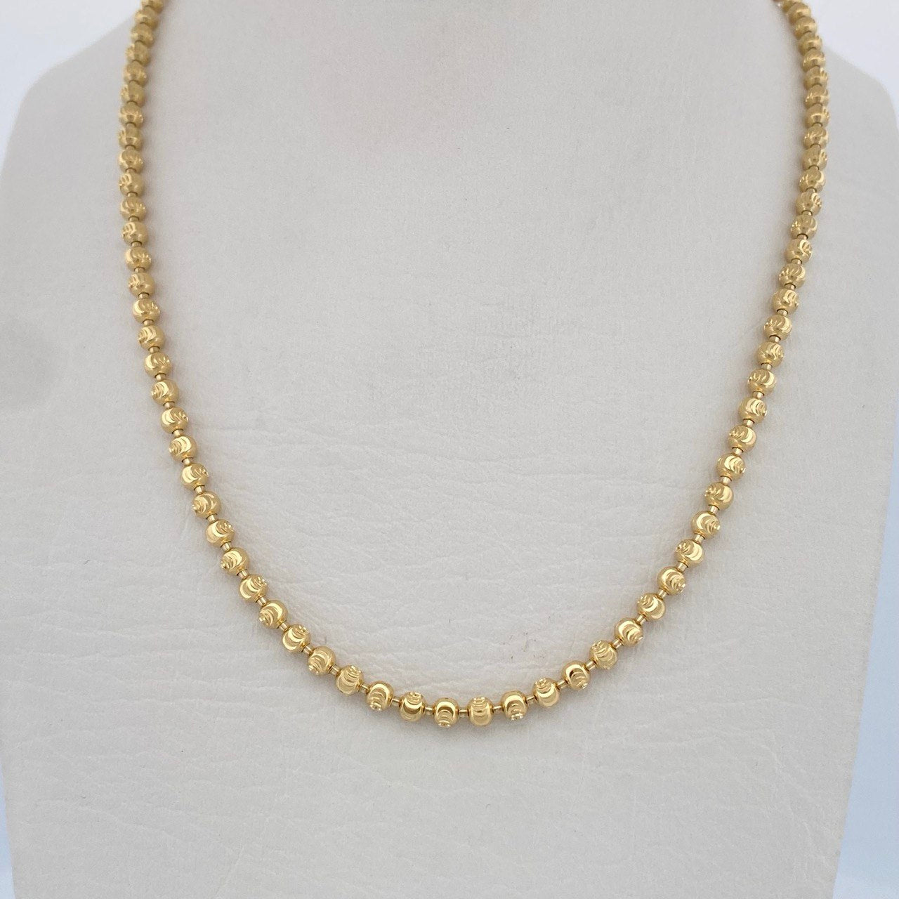 Cadena Militar Media Luna 16.05gr / 51cm / Oro Amarillo Nac.Esp. 18K $