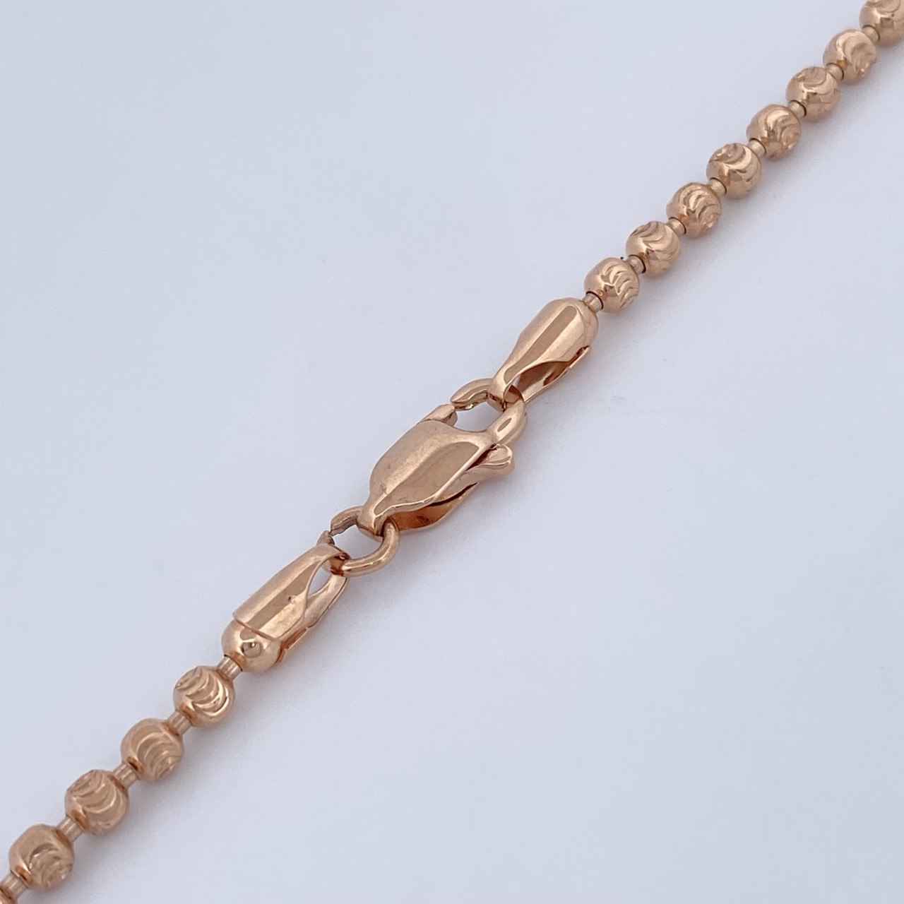 Cadena Militar Media Luna 20.15gr / 66cm / Oro Rosa Nac.Esp. 18K $
