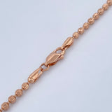 Cadena Militar Media Luna 20.15gr / 66cm / Oro Rosa Nac.Esp. 18K $