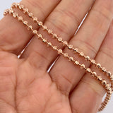 Cadena Militar Media Luna 20.15gr / 66cm / Oro Rosa Nac.Esp. 18K $