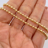 Cadena Militar Media Luna 19.7gr / 66cm / Oro Amarillo Nac.Esp. 18K $