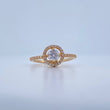 Anillo Halo 2.45gr / T6 1/2 / Oro Amarillo 18K &