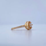 Anillo Halo 2.45gr / T6 1/2 / Oro Amarillo 18K &