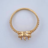 Anillo Halo 2.45gr / T6 1/2 / Oro Amarillo 18K &