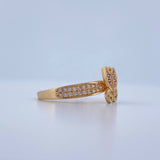 Anillo Mariposa 2.3gr / T7 / Oro Amarillo 18K &
