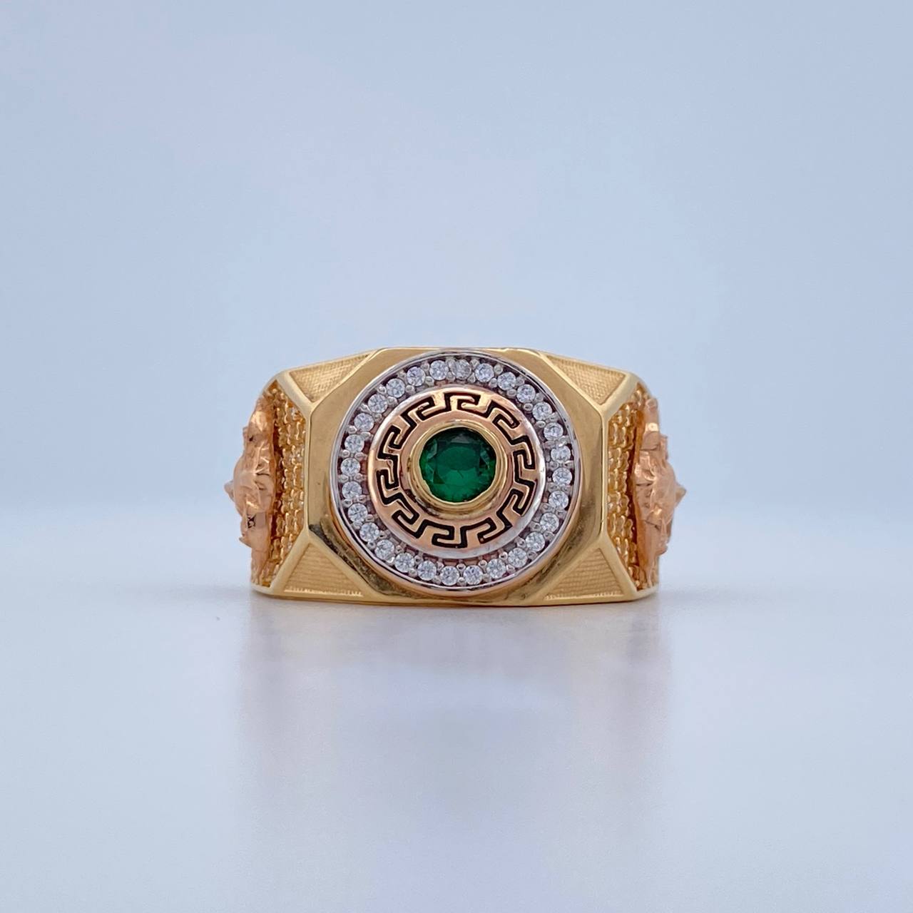 Anillo Crono Tempo 11.2gr / T9 1/2 / Tres Oros 18K &
