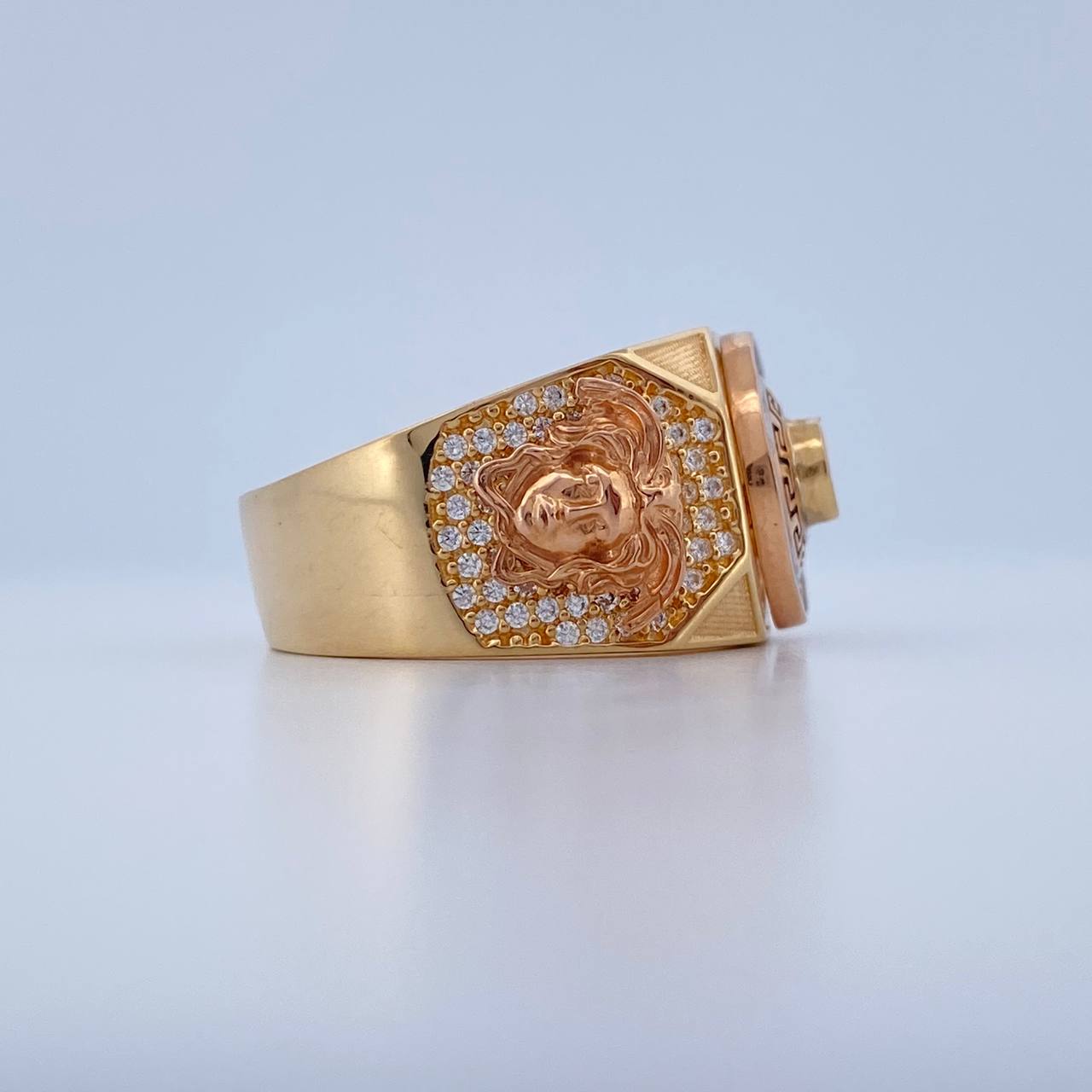Anillo Crono Tempo 11.2gr / T9 1/2 / Tres Oros 18K &