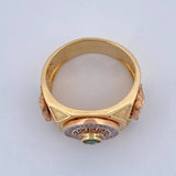 Anillo Crono Tempo 11.2gr / T9 1/2 / Tres Oros 18K &