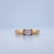 Anillo Solitario 2.6gr / T7 1/2 / Tres Oros 18K &