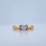 Anillo Solitario 2.6gr / T7 1/2 / Tres Oros 18K &
