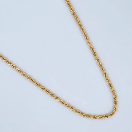 Cadena Lazo 1gr / 51cm / 2mm Oro Amarillo +3 18K $