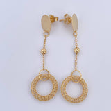 Topos Aretes Aros Circulos 3.8gr / 6cm / +4Oro 18K $