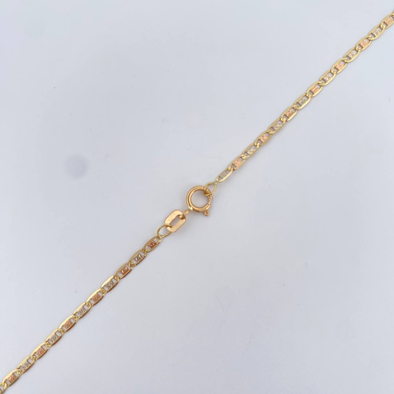 Cadena Escalera Plana 3.35gr / 59.5cm / +3 Oro 18K &
