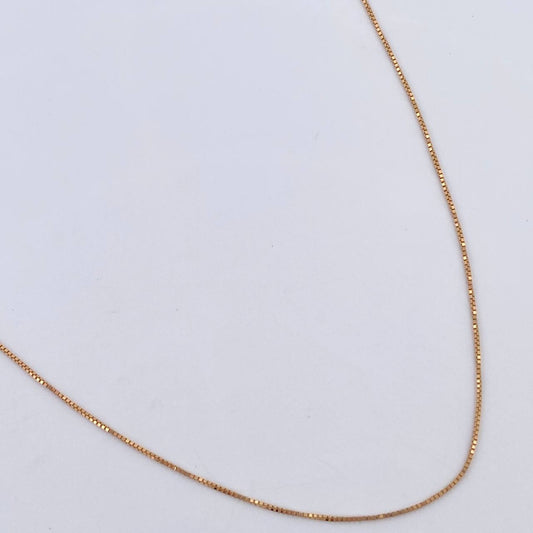 Cadena Veneciana 1.5gr / 60cm / +3 Oro Amarillo  18K &