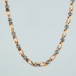 Cadena Rustica Nautilius 51.6gr / 70.6cm / 4.2mm Dos Oros Blanco Rosa 18K $
