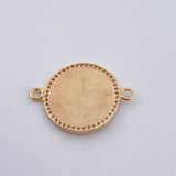 Herraje San Miguel Arcangel 4gr / 2cm / Circones Blancos Tres Oros 18K &