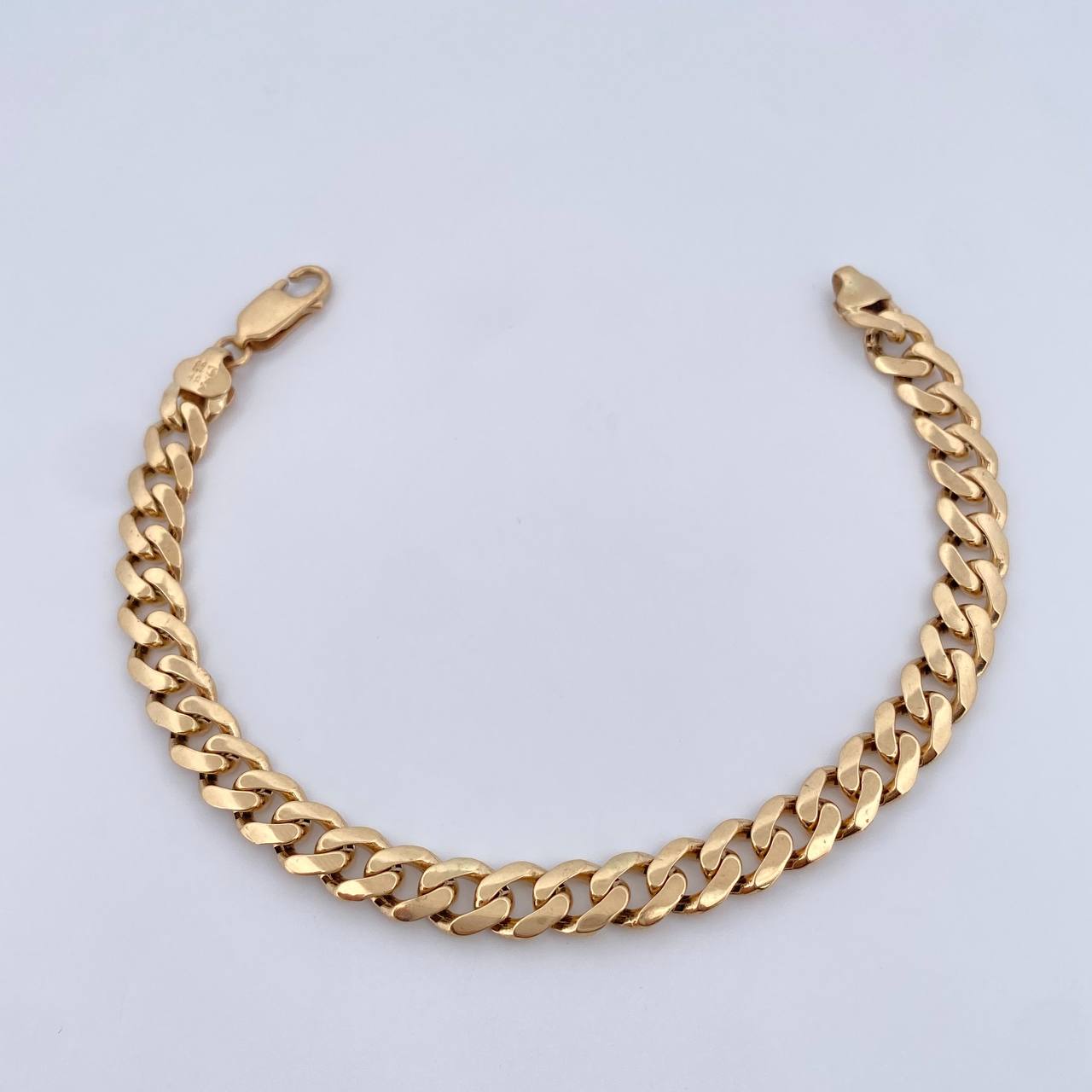 Pulso Cubano 10.25gr / T18 4/5 / 18.8cm / Oro Amarillo 18K &