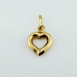 Dije Silueta Corazón 0.4gr / 1.5cm / Oro Amarillo 18K