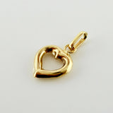 Dije Silueta Corazón 0.4gr / 1.5cm / Oro Amarillo 18K