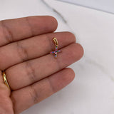 Dije Letra X 0.55gr / 1.6cm / Circones Colores Oro Rosa 18K $