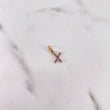Dije Letra X 0.55gr / 1.6cm / Circones Colores Oro Rosa 18K $