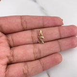 Dije Letra Z 0.4gr / 1.3cm / Liso Oro Amarillo 18K $