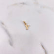 Dije Letra Y 0.45gr / 1.5cm / Liso Oro Amarillo 18K #