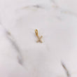 Dije Letra X 0.55gr / 1.6cm / Circones Blancos Oro Amarillo 18K $