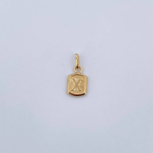 Dije Letra X 0.35gr / 1.5cm / Liso Oro Amarillo 18K &
