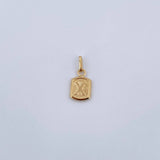 Dije Letra X 0.4gr / 1.5cm / Liso Oro Amarillo 18K &