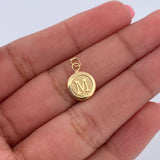 Dije Letra M 0.45gr / 1.5cm / Medalla Oro Amarillo 18K &