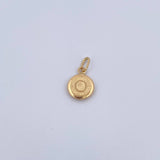 Dije Letra O 0.5gr / 1.5cm / Medalla Oro Amarillo 18K &