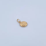 Dije Letra O 0.5gr / 1.5cm / Medalla Oro Amarillo 18K &